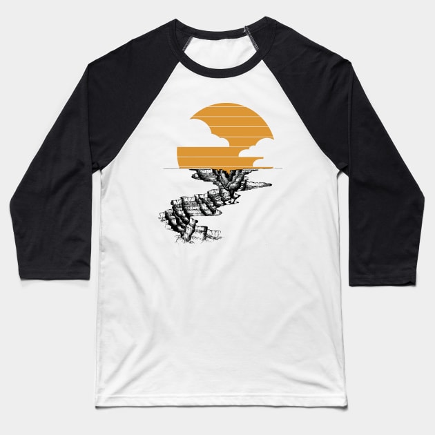 Arizona Sunset Baseball T-Shirt by ZekeTuckerDesign